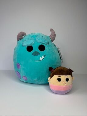 Squishmallow 10" Sulley & Boo  Set Disney NWT Monsters Inc Soft Plush Kellytoy